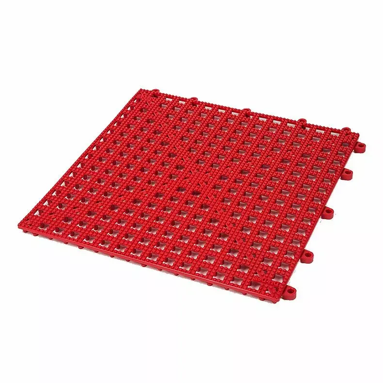 Dri-Dek 12×12 in Tile Pool Decking, Red