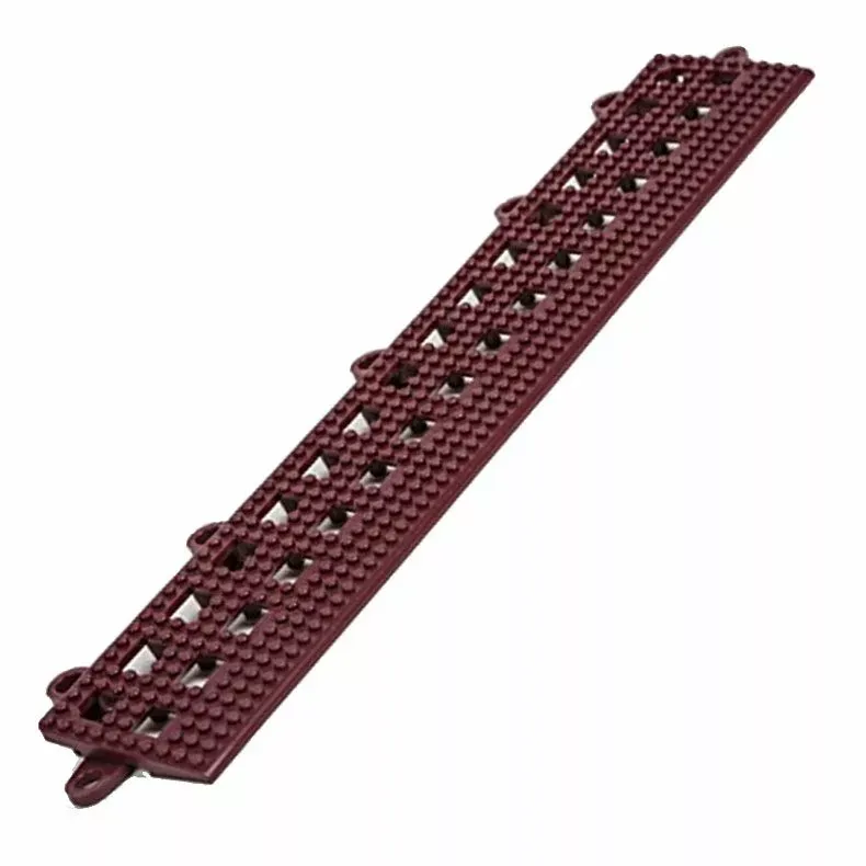 Dri-Dek 2×12 in Beveled Edge Tile Pool Decking, Burgundy