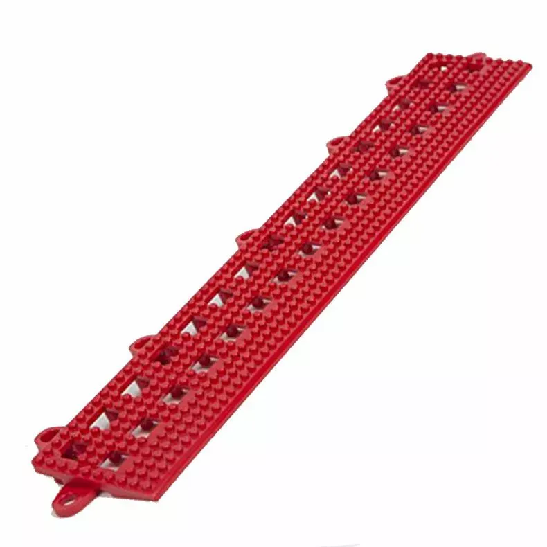 Dri-Dek 2×12 in Beveled Edge Tile Pool Decking, Red