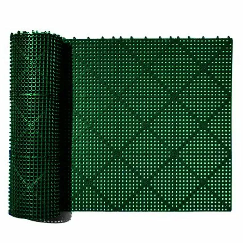 Dri-Dek 3×12 ft Roll Tile Pool Decking, Hunter Green