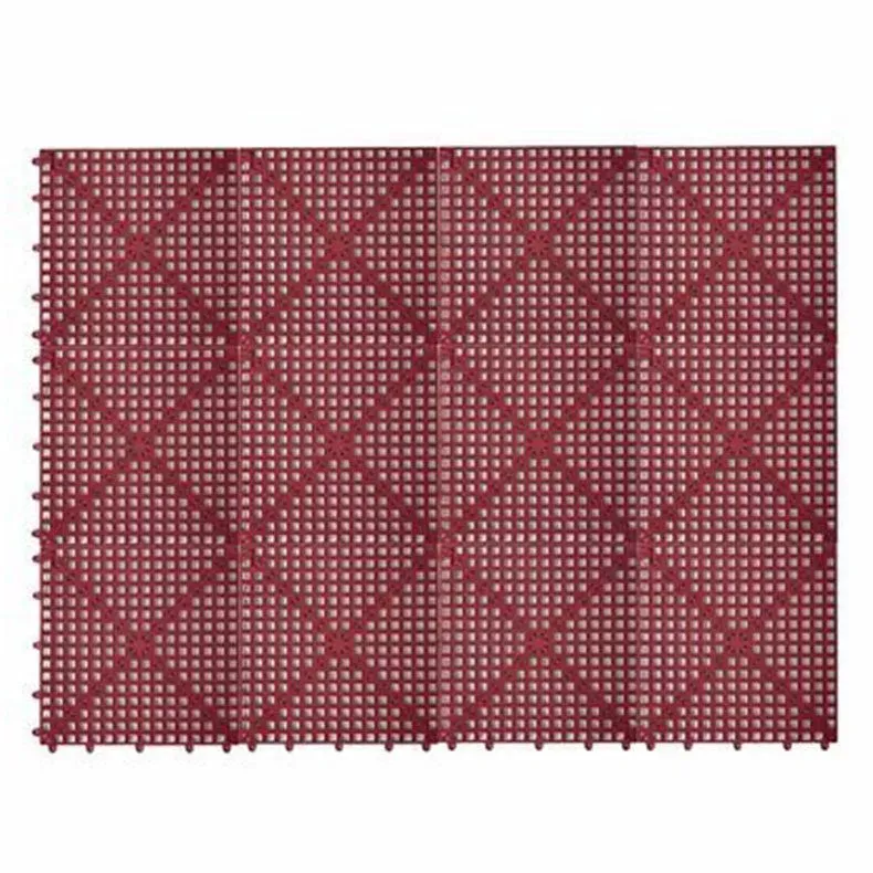 Dri-Dek 3×4 ft Sheet Tile Pool Decking, Burgandy