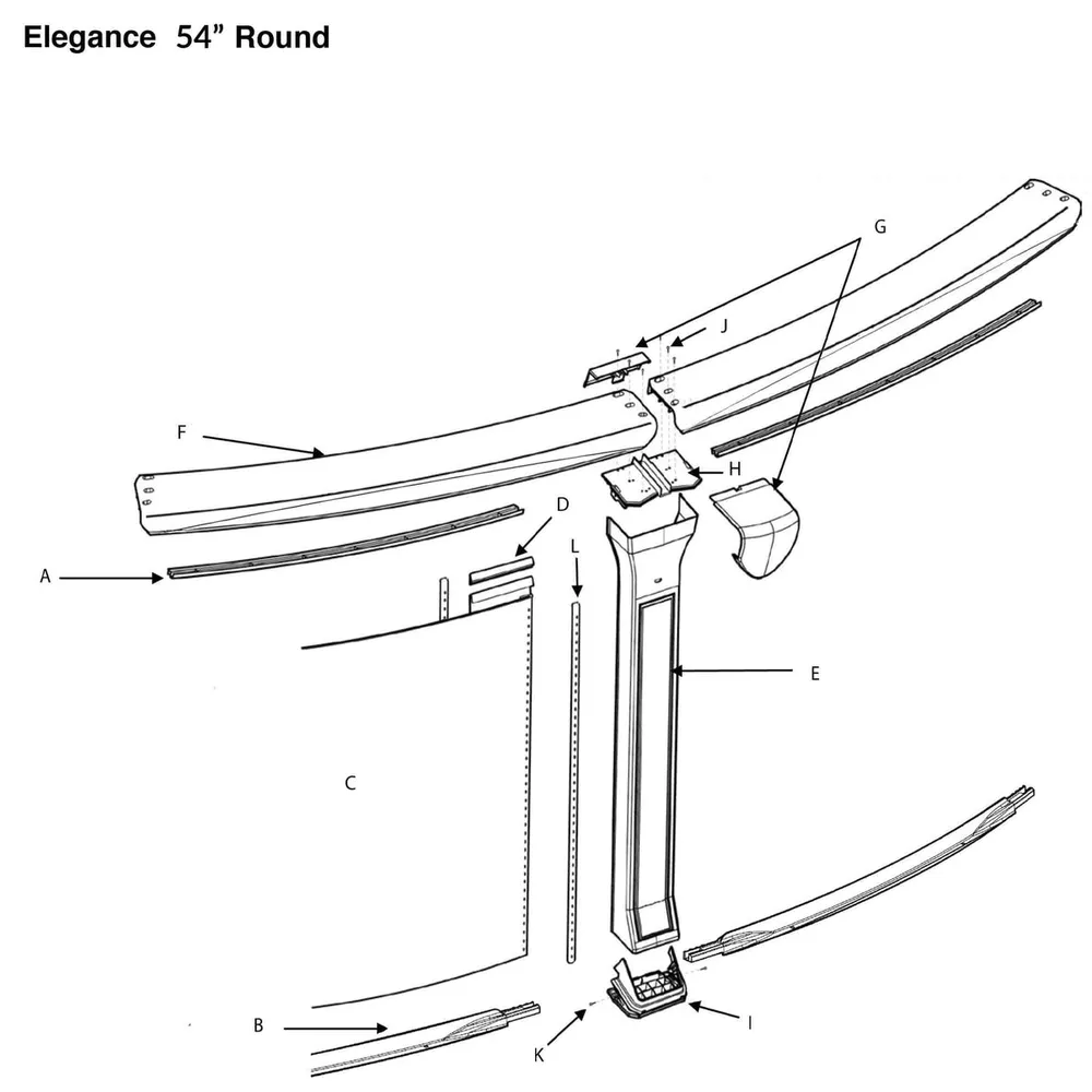 Elegance 54″ (Round Section)