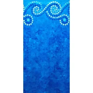 Embassy 12′ Round Blue Lagoon 52″ Dual Bead 25GA Liner
