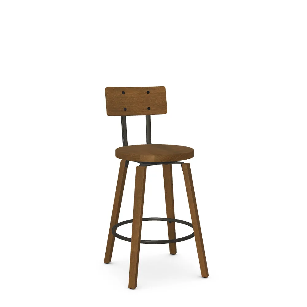 Esteban Counter Stool – Wood Seat