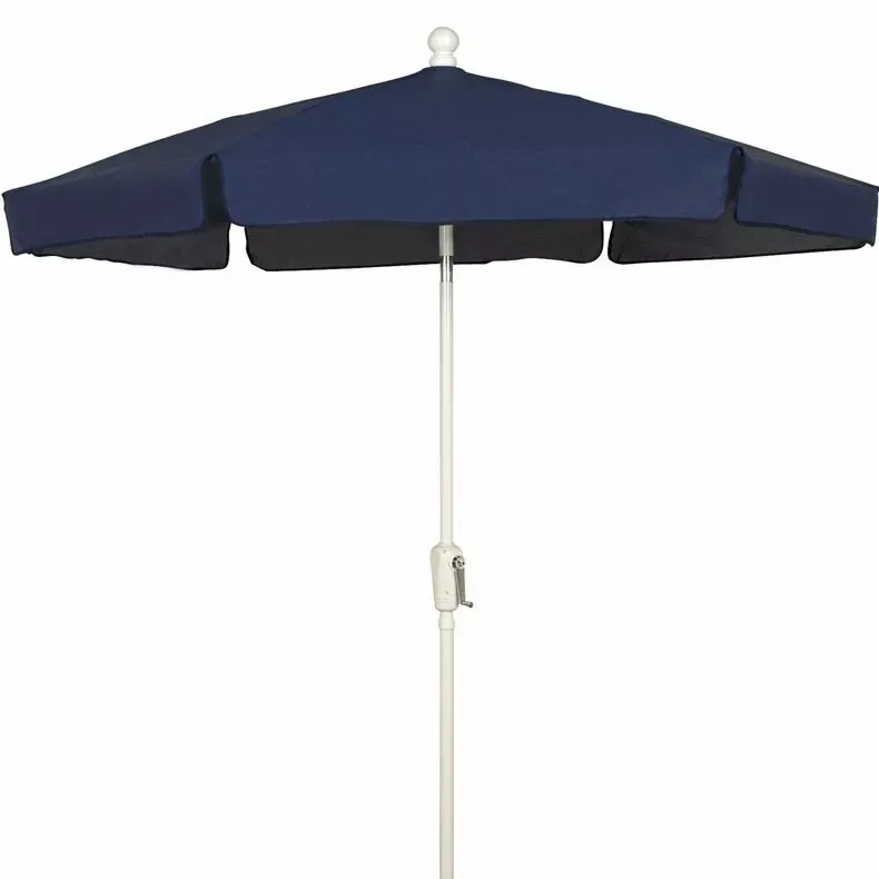 Fiberbuilt 7.5 ft Hexagon Garden Umbrella, Navy