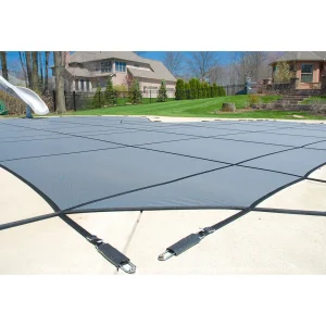 GLI Secur-A-Pool 25′ x 50′ 6R/2R Rect Mesh Safety Cover, Gy