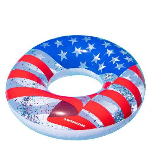 Glitter Americana Inflatable Ring