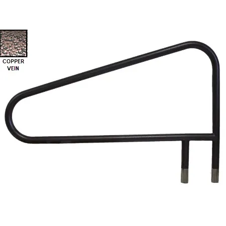 Global Pool Products – Classic 3 Bend Welded Brace Copper Vein Handrail .065 – Salt Friendly