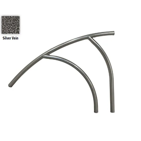 Global Pool Products – Modern 3 Bend .065 Silver Vein Handrail – Salt Friendly