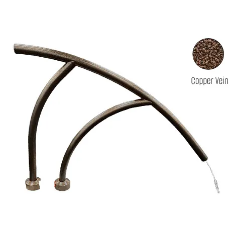 Global Pool Products – Modern Coolest 3 Bend .065 Copper Vein Handrail – Salt Friendly