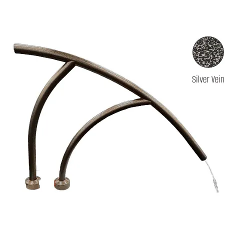 Global Pool Products – Modern Coolest 3 Bend .065 Silver Vein Handrail