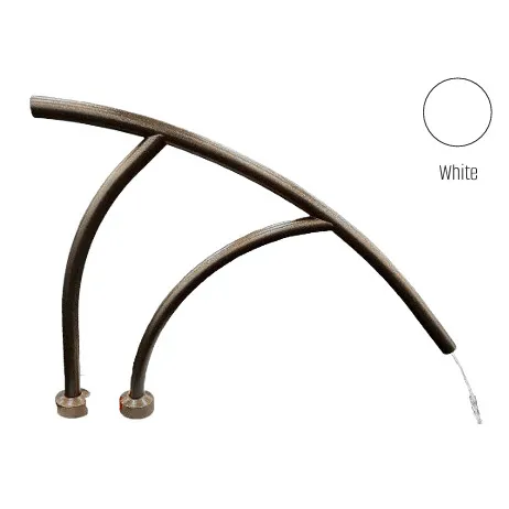 Global Pool Products – Modern Coolest 3 Bend .065 White Handrail – Salt Friendly