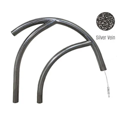 Global Pool Products – Modern Coolest Figure 4 Silver Vein 30″ Handrail .065 (Pair)