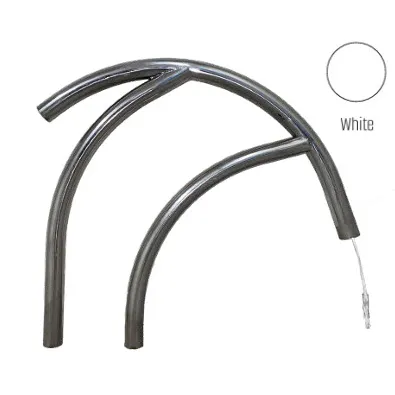 Global Pool Products – Modern Coolest Figure 4 White 30″ Handrail .065 (Pair)