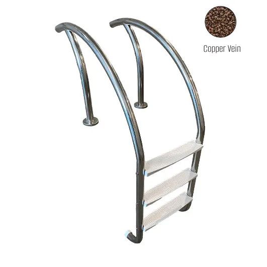 GPP – Modern Cooler 3 Step Copper Vein Ladder w/ Tan Heavy Duty Treads – Salt Friendly