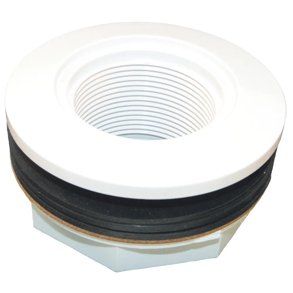 Hayward Inlet Return Wall Fitting, 1-1/2″ Socket, White, Fiberglass | SP1023
