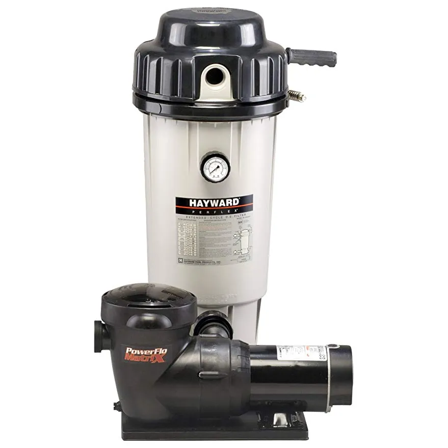 Hayward Perflex D.E. Filter w/ 1.5 HP PowerFlo Matrix Pump