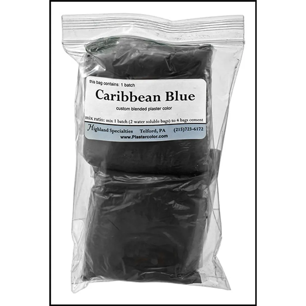 Highland Caribbean Blue Custom Blended Plaster Color