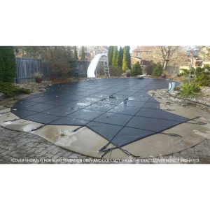 HPI Yard Guard Bloc Mesh 95 Safety Cover for 15′ x 30′ 6R/2R Rectangle, Green