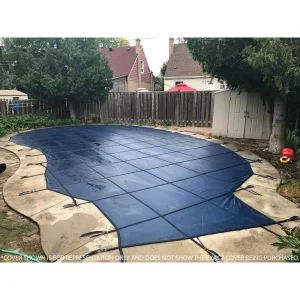HPI Yard Guard Mesh 18′ x 36′ 6R/2R Rectangle Safety Cover w/4×8 CES, Blue