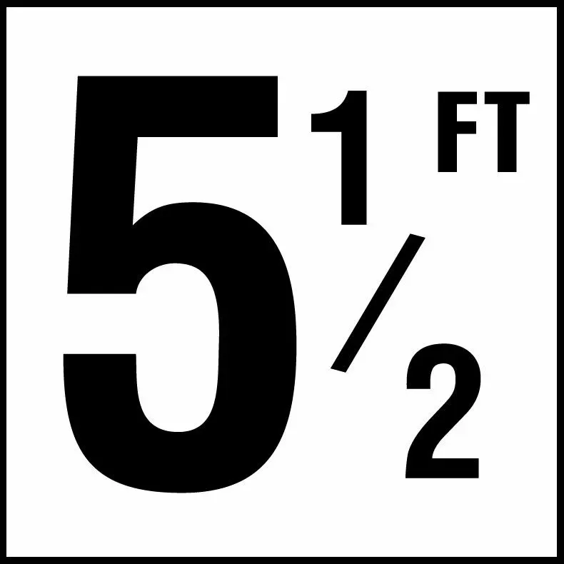 Inlays C610055 Foot Series Smooth Ceramic Info Tile, 5-1/2 FT