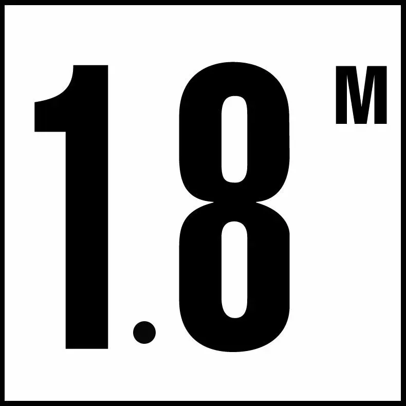 Inlays C612718 Metric Series Smooth Ceramic Info Tile, 1.8 M