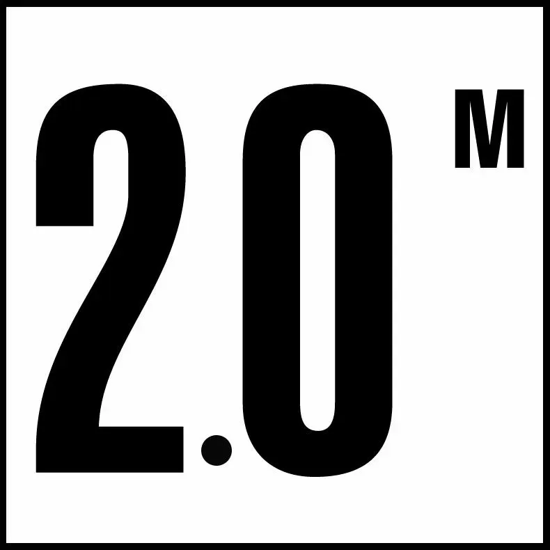 Inlays C612720 Metric Series Smooth Ceramic Info Tile, 2.0 M