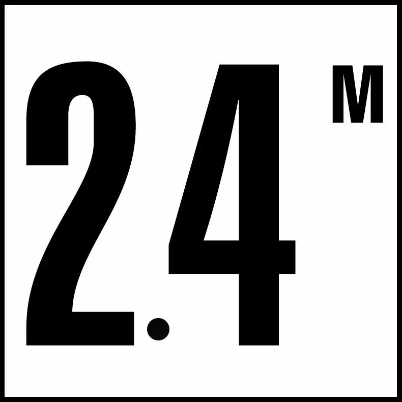 Inlays C612724 Metric Series Smooth Ceramic Info Tile, 2.4 M
