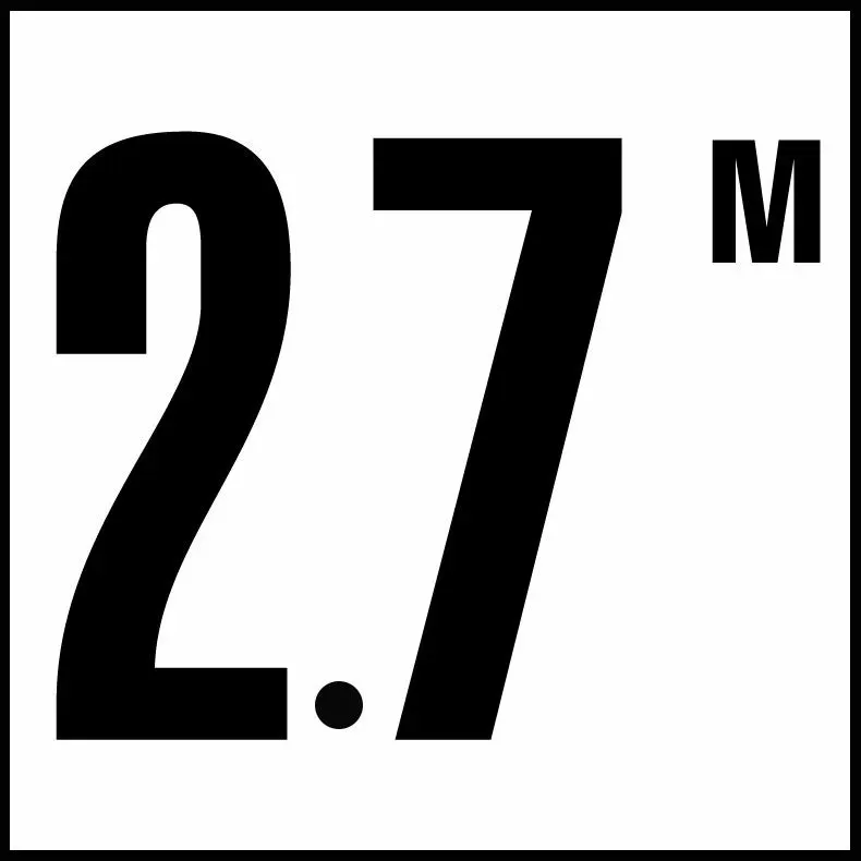 Inlays C612727 Metric Series Smooth Ceramic Info Tile, 2.7 M