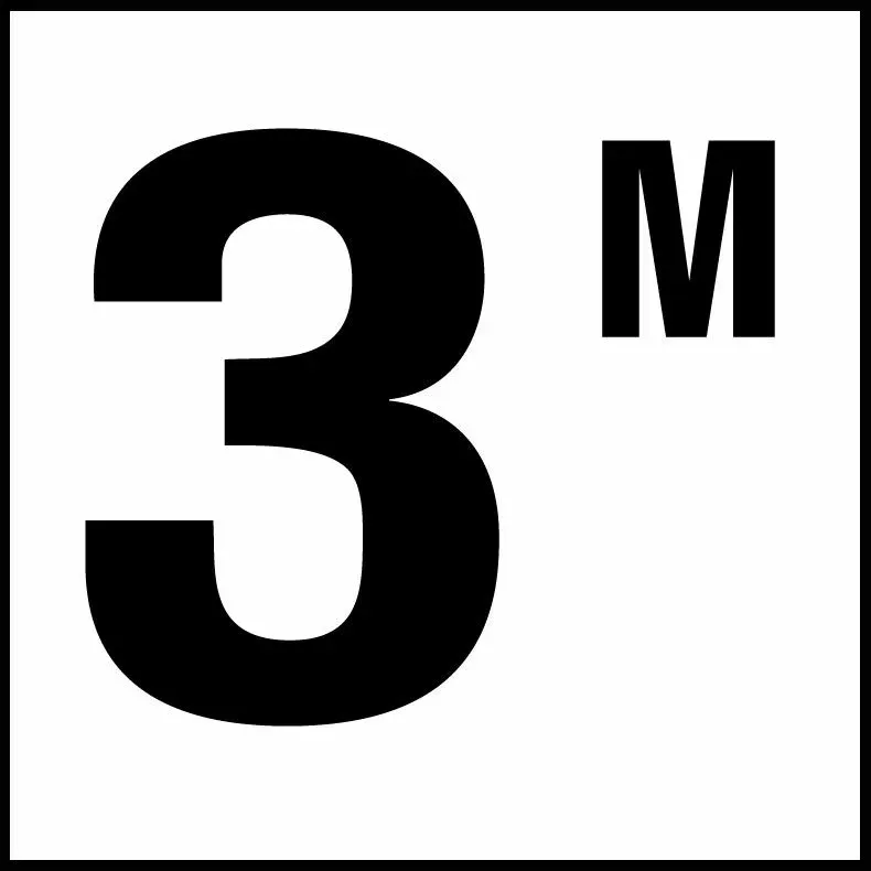Inlays C613030 Metric Series Smooth Ceramic Info Tile, 3 M