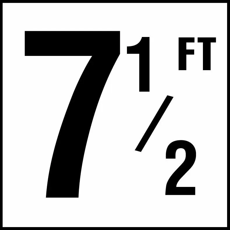 Inlays C620075 Foot Series Non-Skid Ceramic Info Tile, 7-1/2 FT