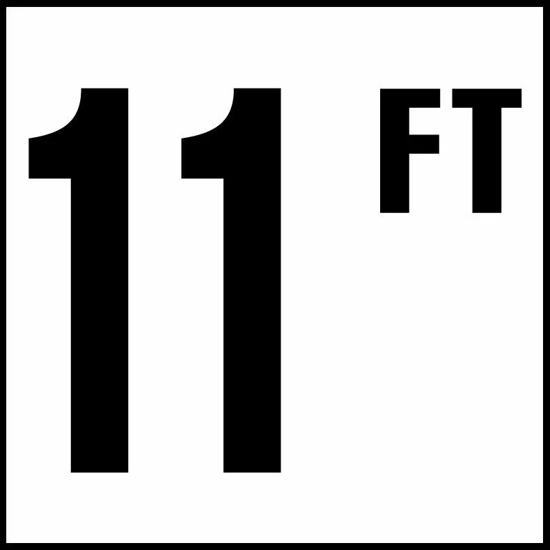 Inlays C620093 Foot Series Non-Skid Ceramic Info Tile, 11 FT