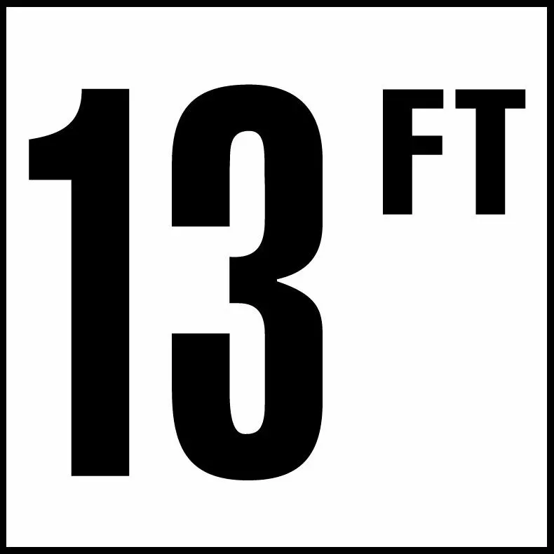 Inlays C620095 Foot Series Non-Skid Ceramic Info Tile, 13 FT