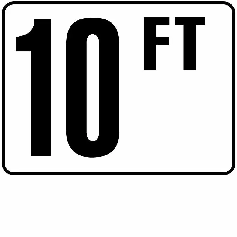 Inlays Foot Series Plastic Stick-on Info Tile, 10 FT