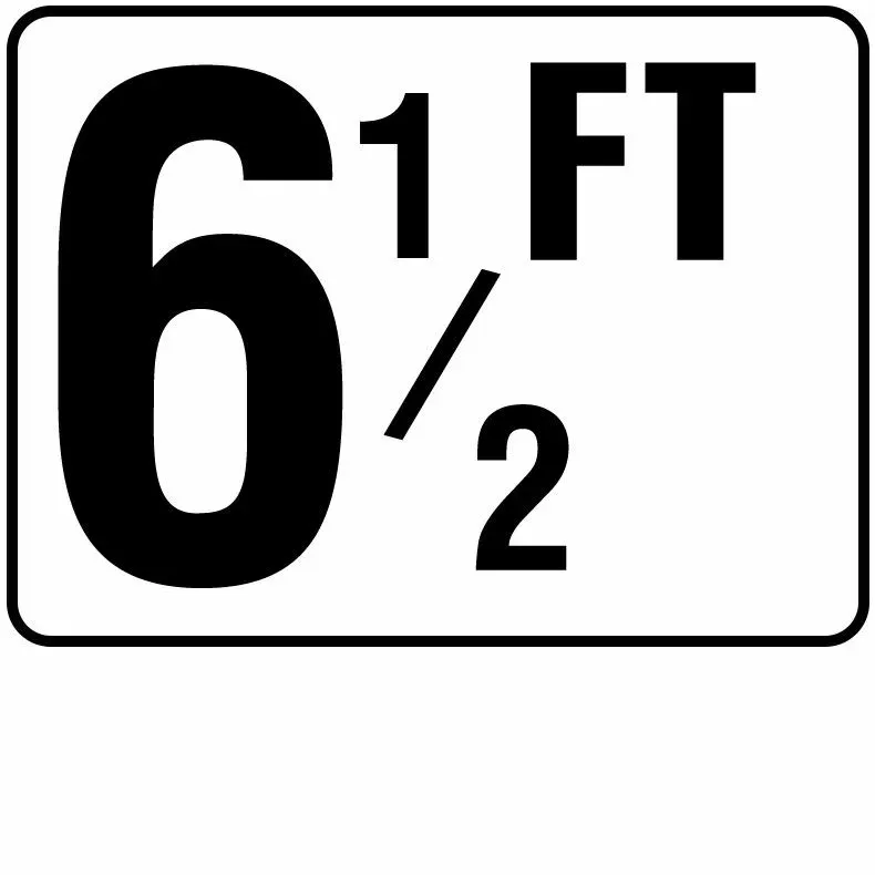 Inlays Foot Series Plastic Stick-on Info Tile, 6-1/2 FT