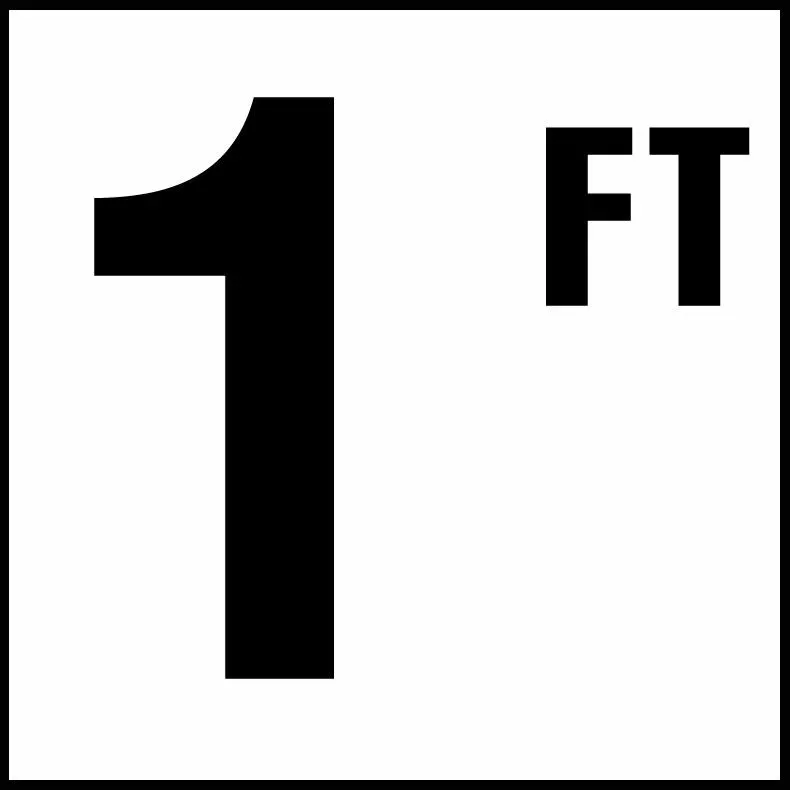 Inlays G610010 Foot Series Glass Overlay Info Tile, 1 FT