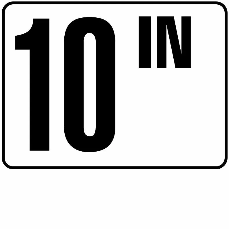 Inlays Inch Series Plastic Stick-on Info Tile, 10 IN