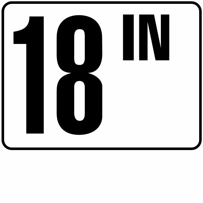 Inlays Inch Series Plastic Stick-on Info Tile, 18 IN