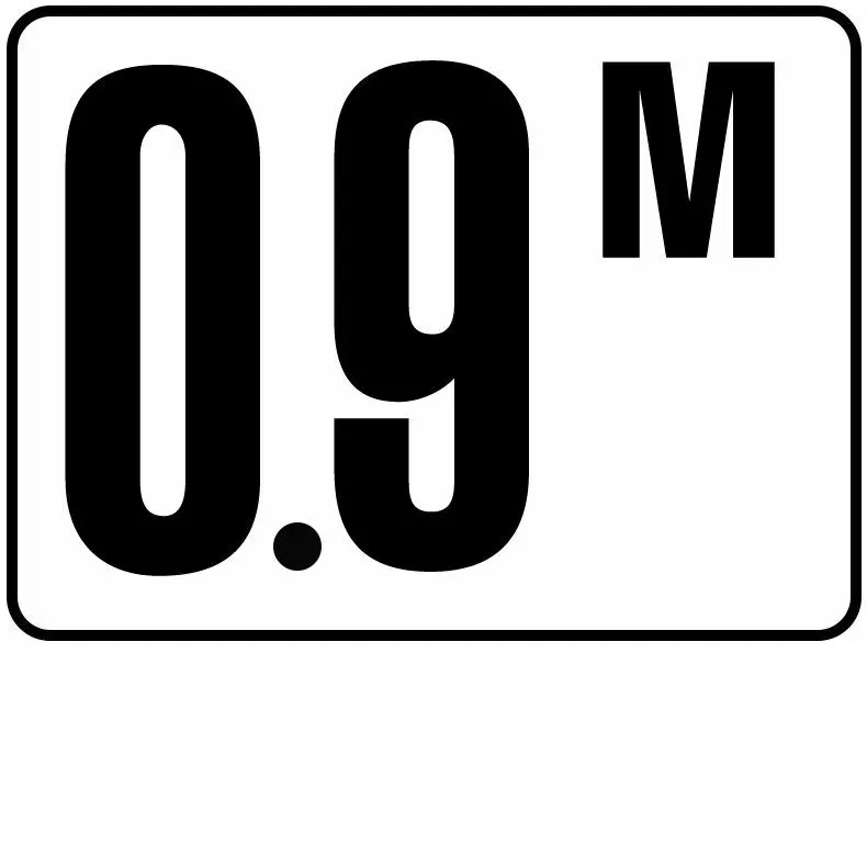 Inlays Metric Series Plastic Stick-on Info Tile, 1.4 M