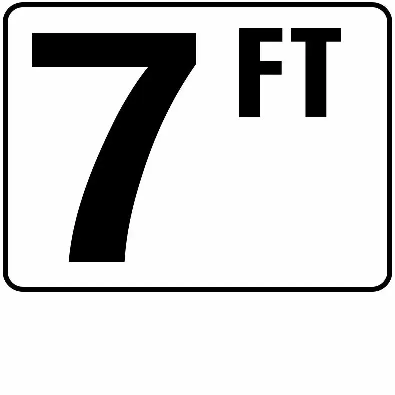 Inlays P410070 Foot Series Plastic Stick-on Info Tile, 7 FT