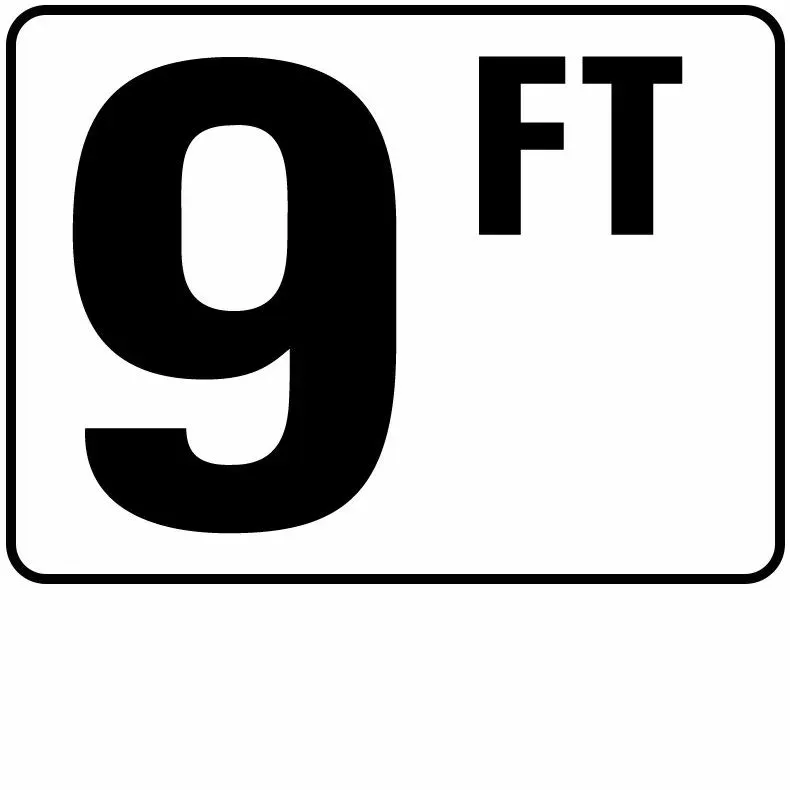 Inlays P410090 Foot Series Plastic Stick-on Info Tile, 9 FT