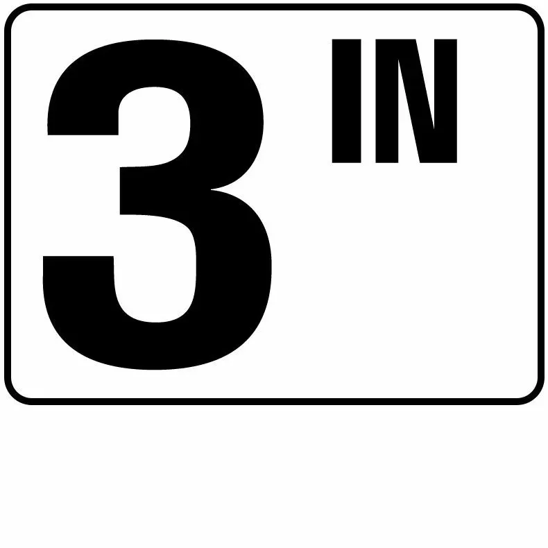 Inlays P410503 Inch Series Plastic Stick-on Info Tile, 3 IN