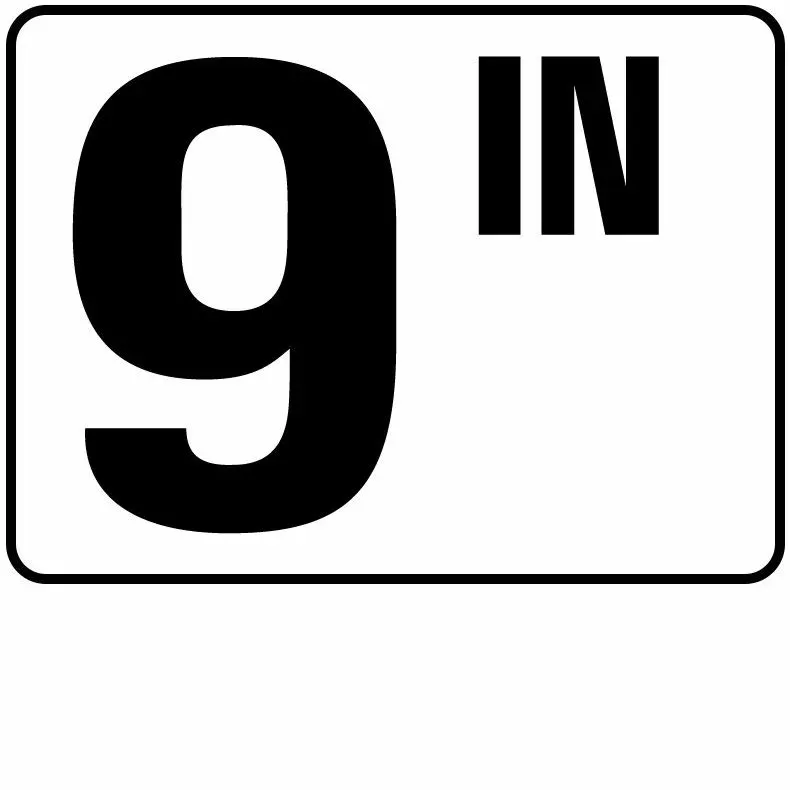 Inlays P410509 Inch Series Plastic Stick-on Info Tile, 9 IN