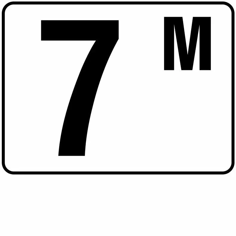 Inlays P413070 Metric Series Plastic Stick-on Info Tile, 7 M