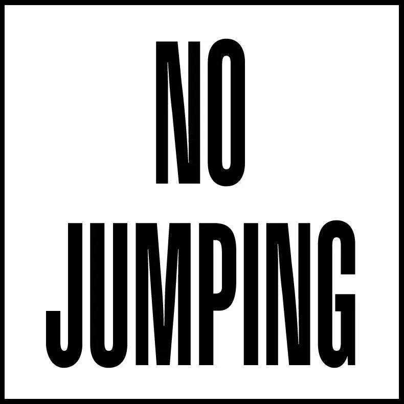 Inlays Smooth Ceramic Single Message Info Tile, No Jumping Message