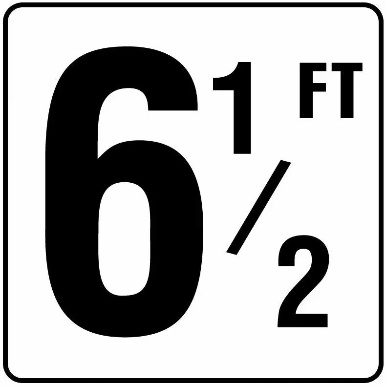 Inlays V620065 Foot Series Stick-on Vinyl Info Tile, 6-1/2 FT
