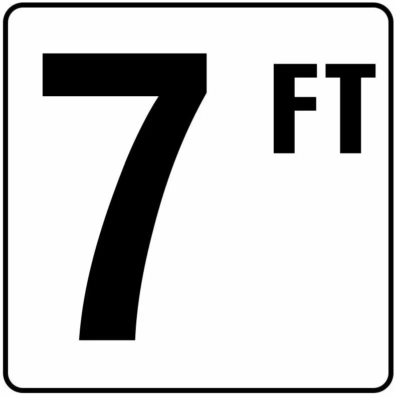 Inlays V620070 Foot Series Stick-on Vinyl Info Tile, 7 FT