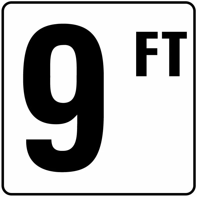 Inlays V620090 Foot Series Stick-on Vinyl Info Tile, 9 FT