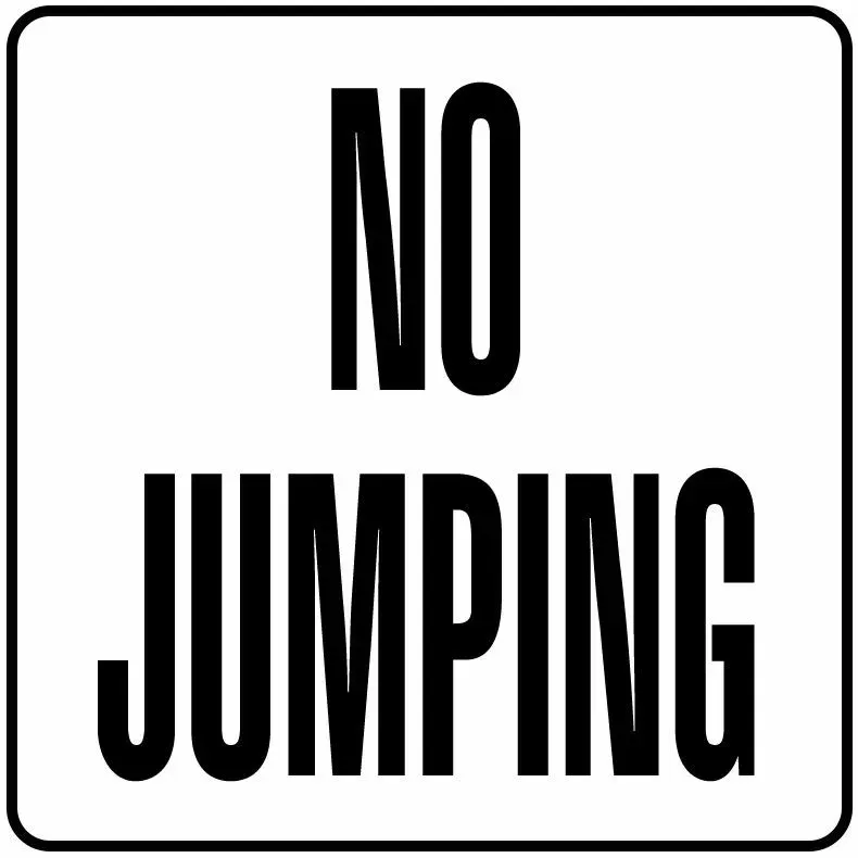 Inlays V621513 Stick-on Vinyl Single Message Info Tile, No Jumping Message