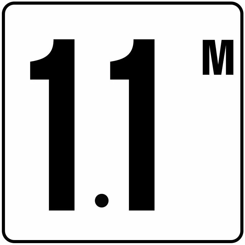 Inlays V622711 Metric Series Stick-on Vinyl Info Tile, 1.1 M